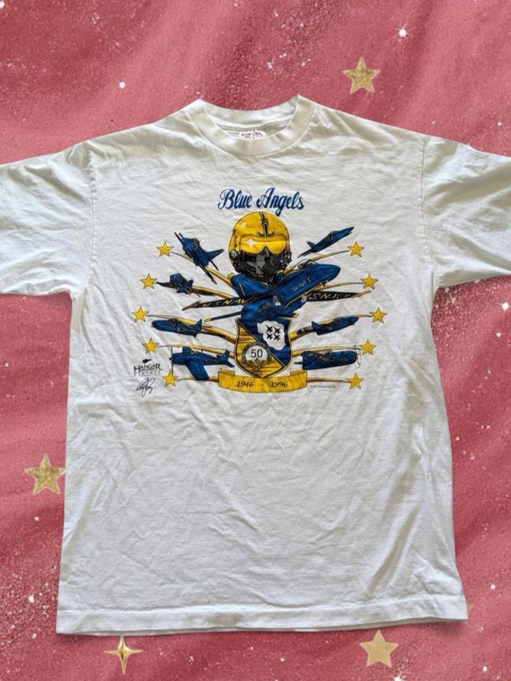 White Graphic Tee - Vintage Style